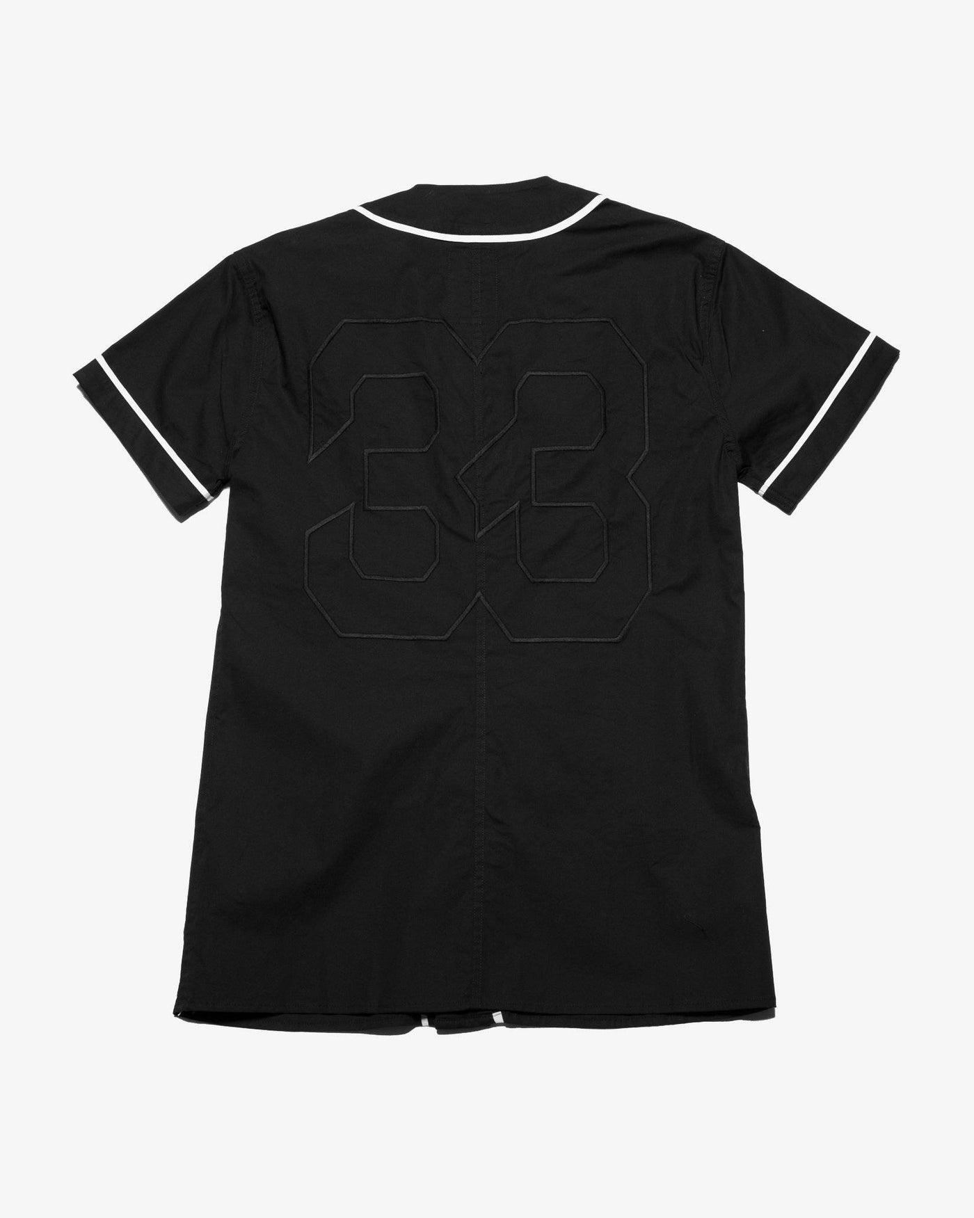 Konus Men's Woven Baseball Jersey Shirt in Black by Shop at Konus