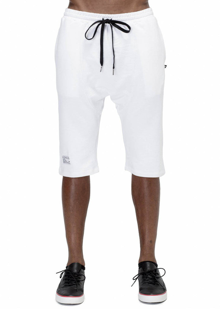 Konus Men's Terry Shorts in White by Shop at Konus