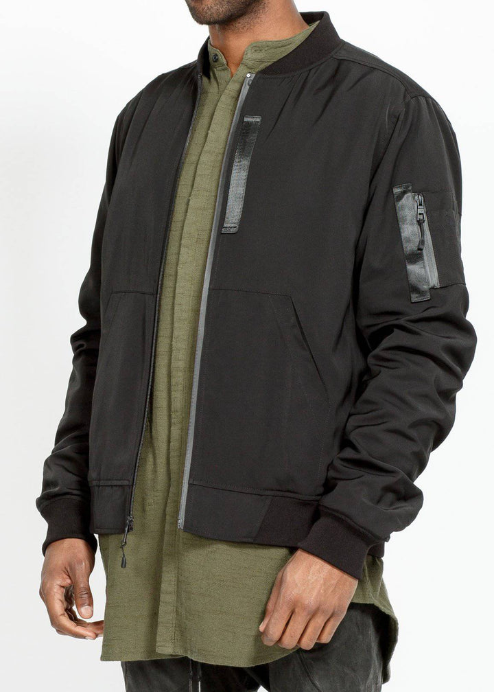 Konus Men's MA-1 Bomber Jacket in Black by Shop at Konus