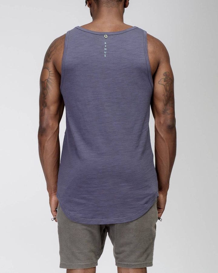 Konus Men's Multi Stitched Tank Top in Cobalt by Shop at Konus