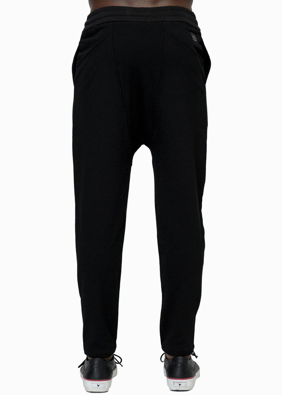 Konus Men's Drop Crotch Sweatpants in Black by Shop at Konus