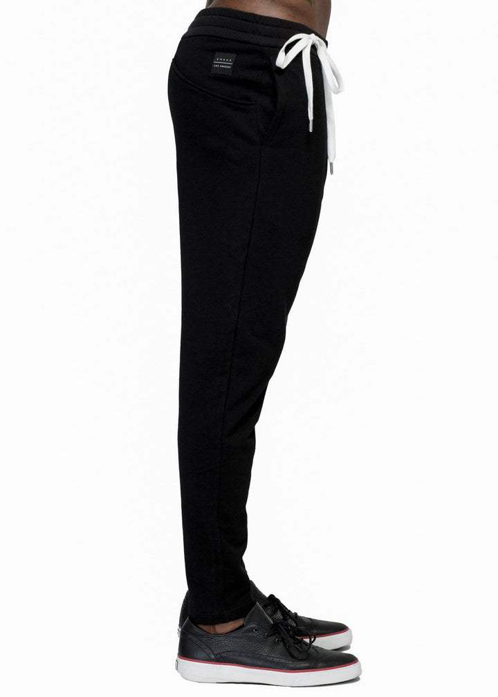 Konus Men's Drop Crotch Sweatpants in Black by Shop at Konus