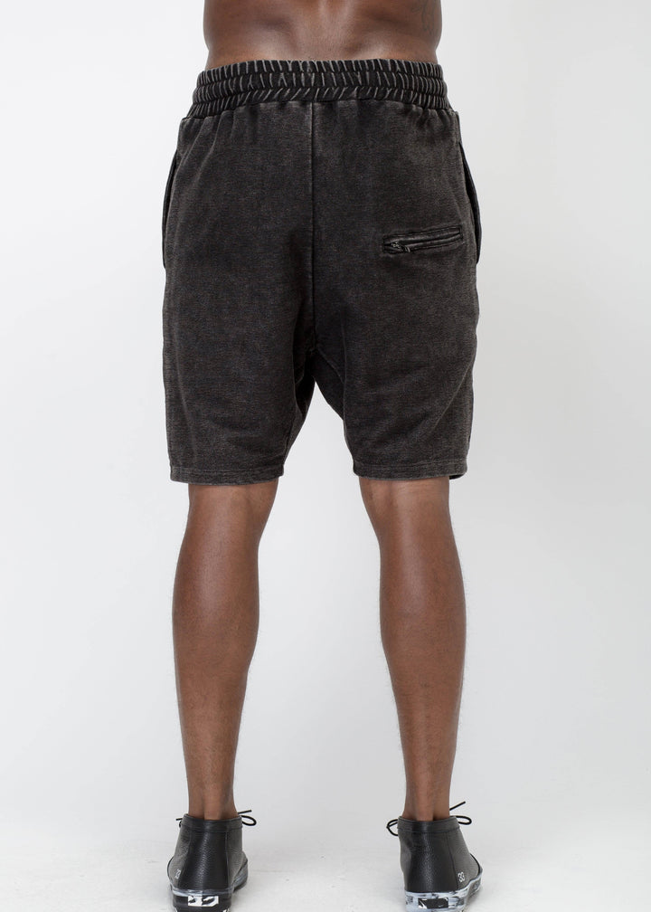 Konus Men's Heavy Denim Knit Shorts in Black by Shop at Konus