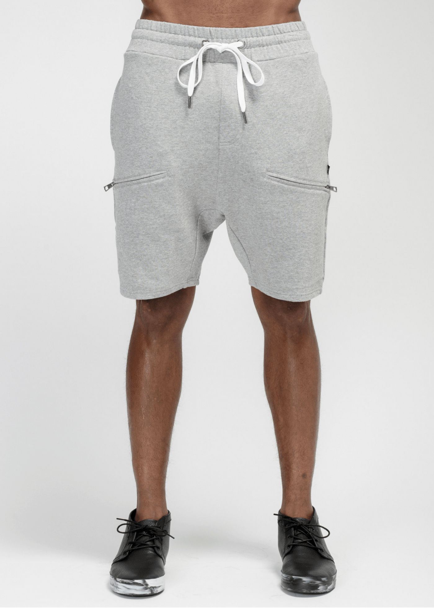 Konus Men's Side Zip Pocket Shorts in Gray by Shop at Konus