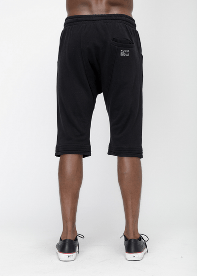 Konus Men's Loose End Shorts in Black by Shop at Konus