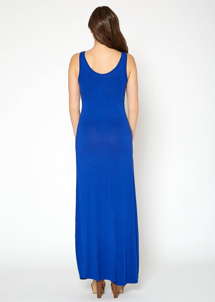 Women's Sleeveless Scoop Neck Maxi Dress by Shop at Konus