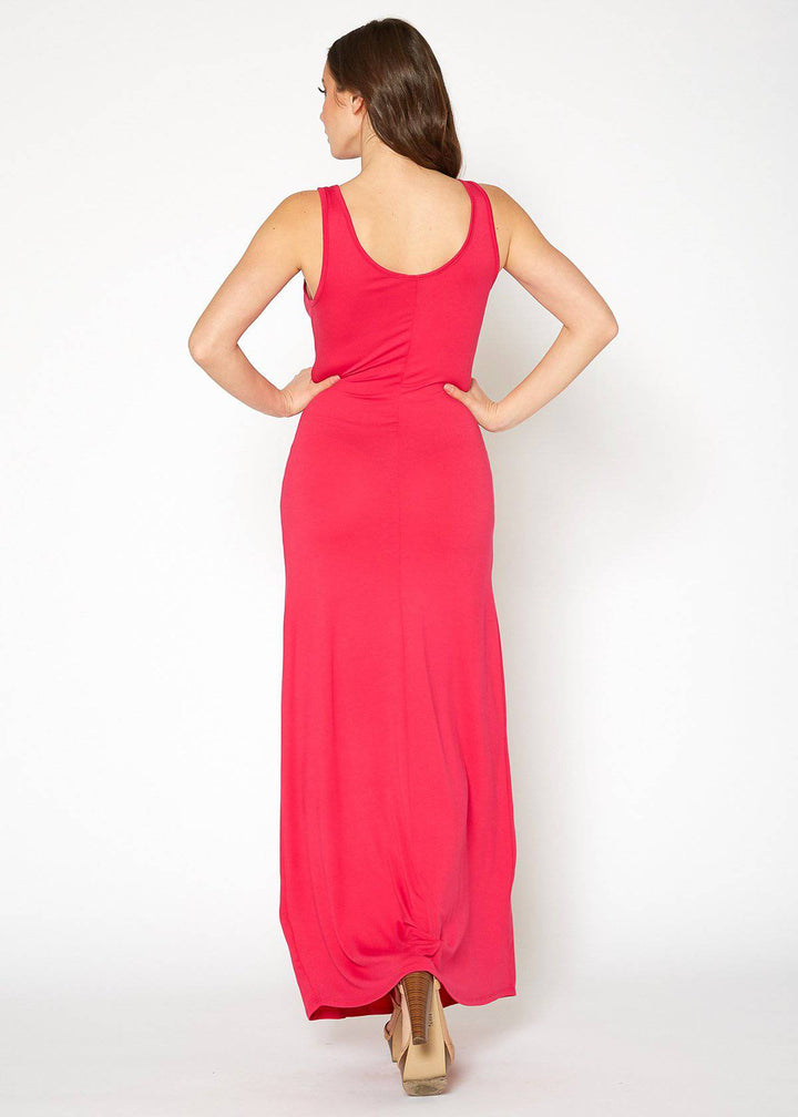 Women's Sleeveless Scoop Neck Maxi Dress by Shop at Konus