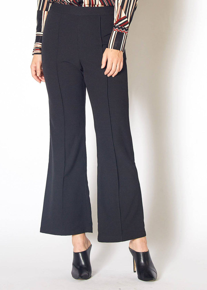 Women's High Waist Flared Pants in Black by Shop at Konus