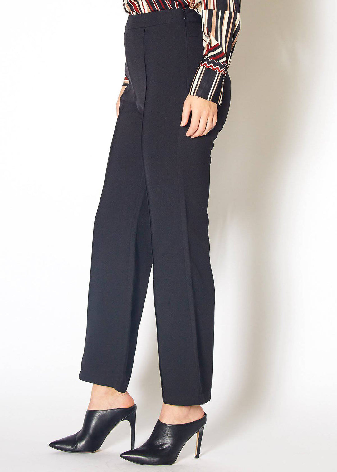 Women's High Waist Flared Pants in Black by Shop at Konus