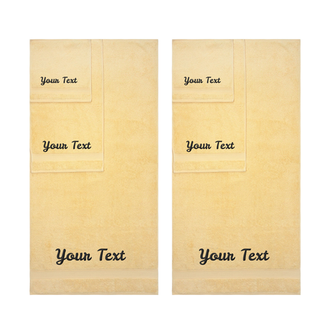Personalized Towels, Hotel & Spa Quality, Super Soft, Highly Absorbent, 100% Turkish Genuine Cotton Monogrammed Towel by La'Hammam