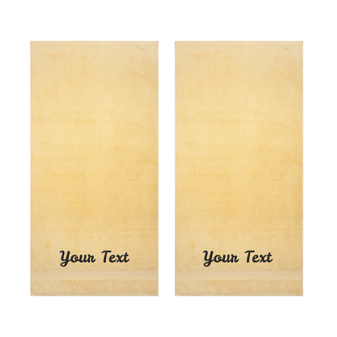 Personalized Towels, Hotel & Spa Quality, Super Soft, Highly Absorbent, 100% Turkish Genuine Cotton Monogrammed Towel by La'Hammam