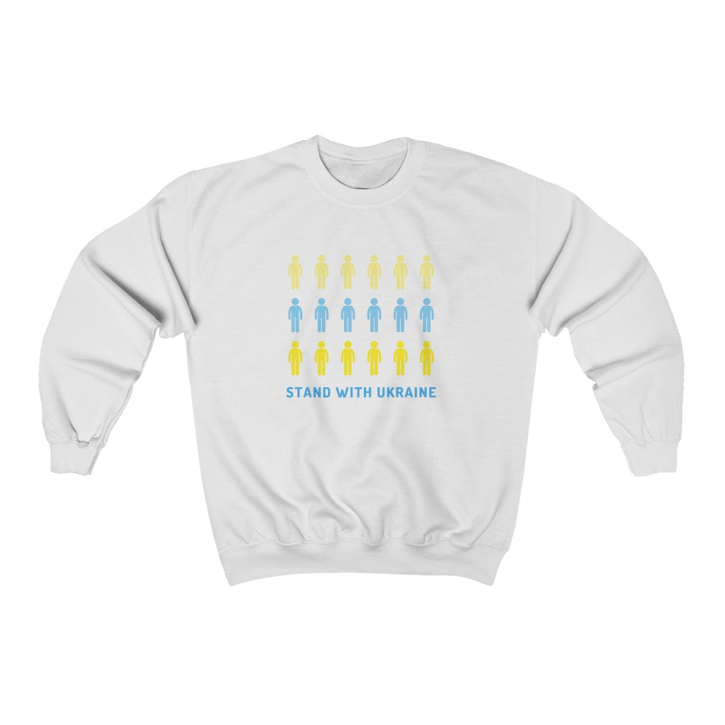 'Stand With Ukraine' Unisex Heavy Blend Crewneck Sweatshirt