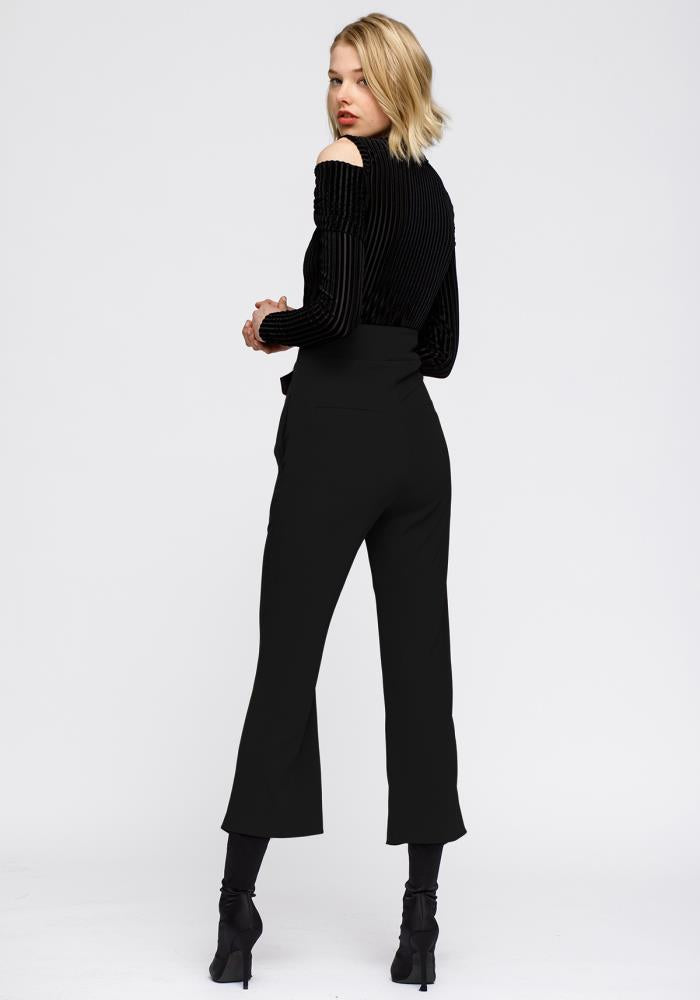 Women's High Waist Front Slit Trouser by Shop at Konus