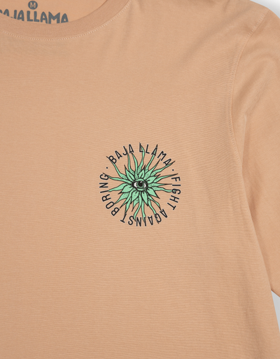 EYE SEE A SUCCULENT - CHAMPAGNE  ŠALTA LONG SLEEVE GRAPHIC T-SHIRT by Bajallama