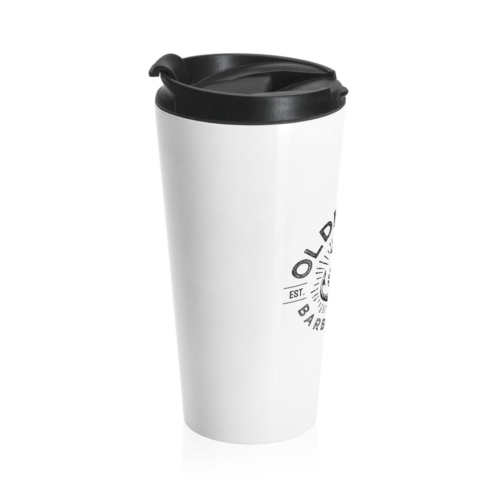 OSB White Stainless Steel Travel Mug