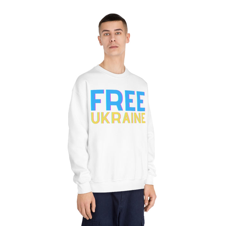 'Free Ukraine' Unisex DryBlend® Crewneck Sweatshirt