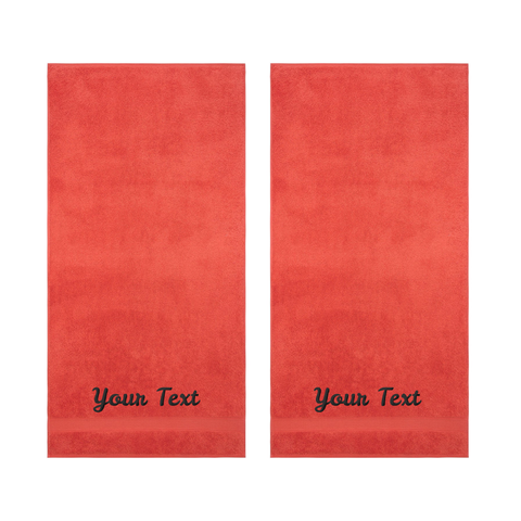 Personalized Towels, Hotel & Spa Quality, Super Soft, Highly Absorbent, 100% Turkish Genuine Cotton Monogrammed Towel by La'Hammam