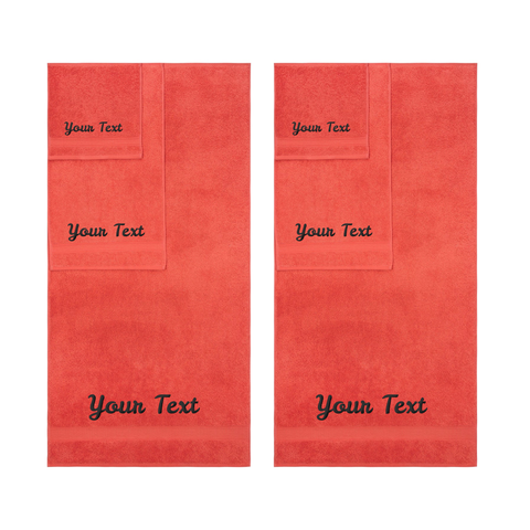 Personalized Towels, Hotel & Spa Quality, Super Soft, Highly Absorbent, 100% Turkish Genuine Cotton Monogrammed Towel by La'Hammam