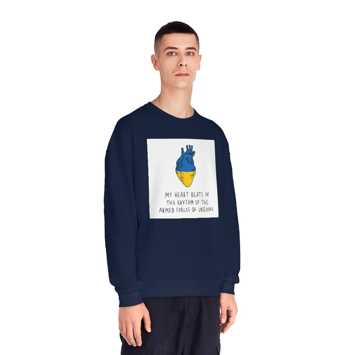 The Heart Beats Unisex Crewneck Sweatshirt