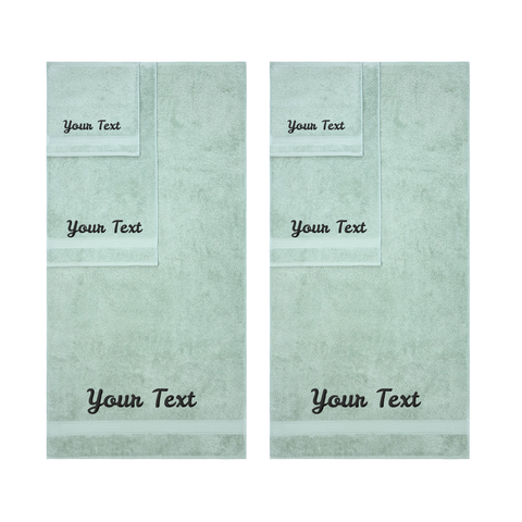 Personalized Towels, Hotel & Spa Quality, Super Soft, Highly Absorbent, 100% Turkish Genuine Cotton Monogrammed Towel by La'Hammam