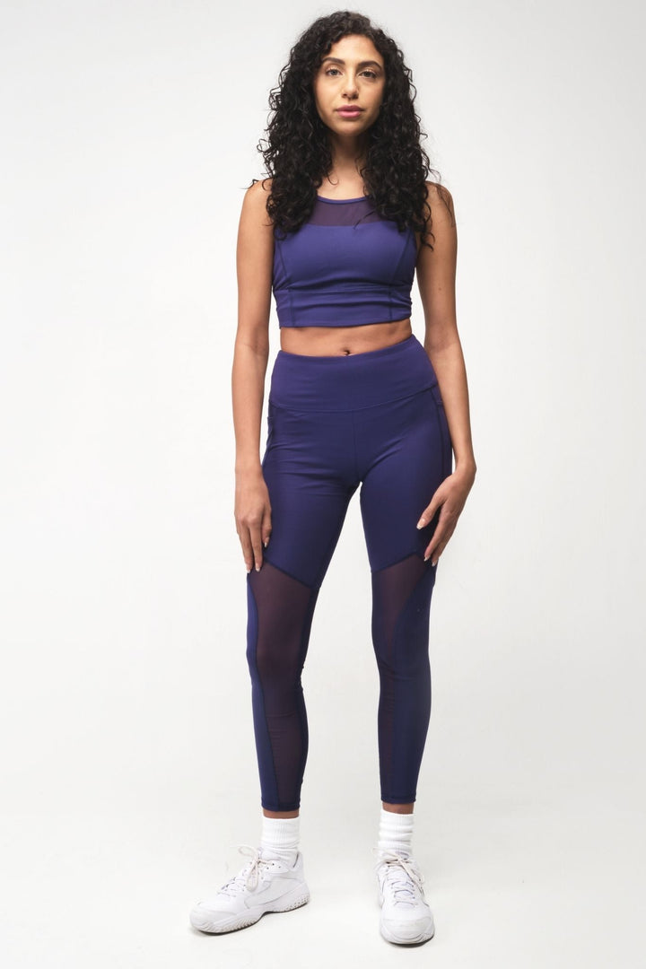 High-Rise Mesh Legging with Pockets by Seaav