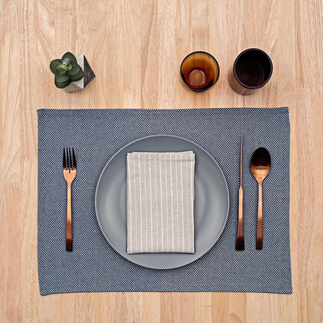 Placemats / Blue: Set of 4 by MEEMA