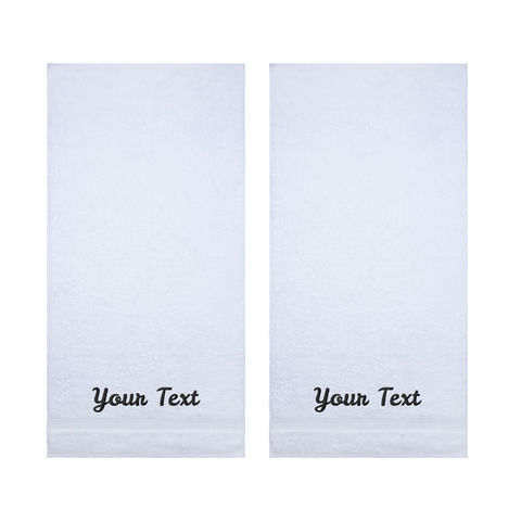 Personalized Towels, Hotel & Spa Quality, Super Soft, Highly Absorbent, 100% Turkish Genuine Cotton Monogrammed Towel by La'Hammam