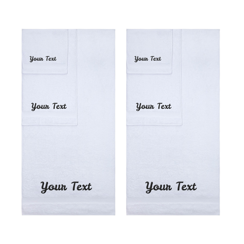 Personalized Towels, Hotel & Spa Quality, Super Soft, Highly Absorbent, 100% Turkish Genuine Cotton Monogrammed Towel by La'Hammam