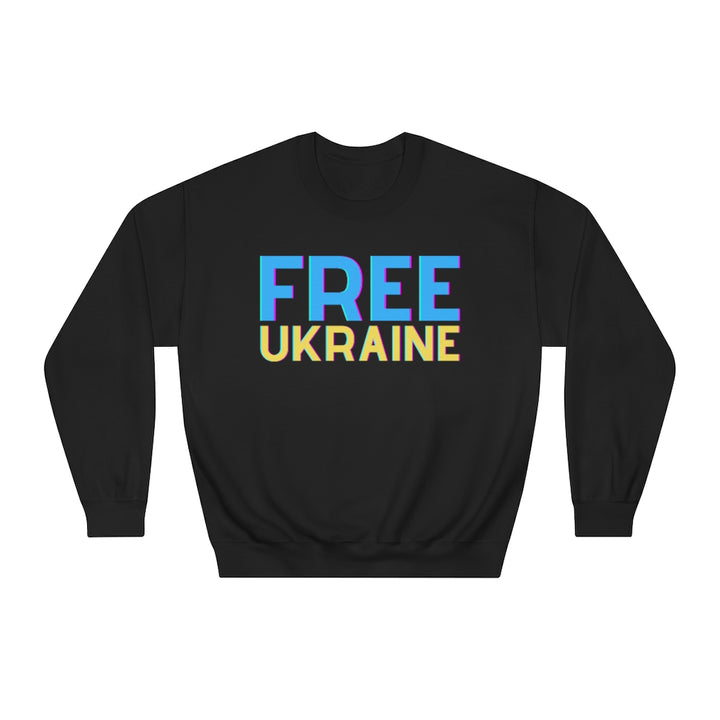 'Free Ukraine' Unisex DryBlend® Crewneck Sweatshirt