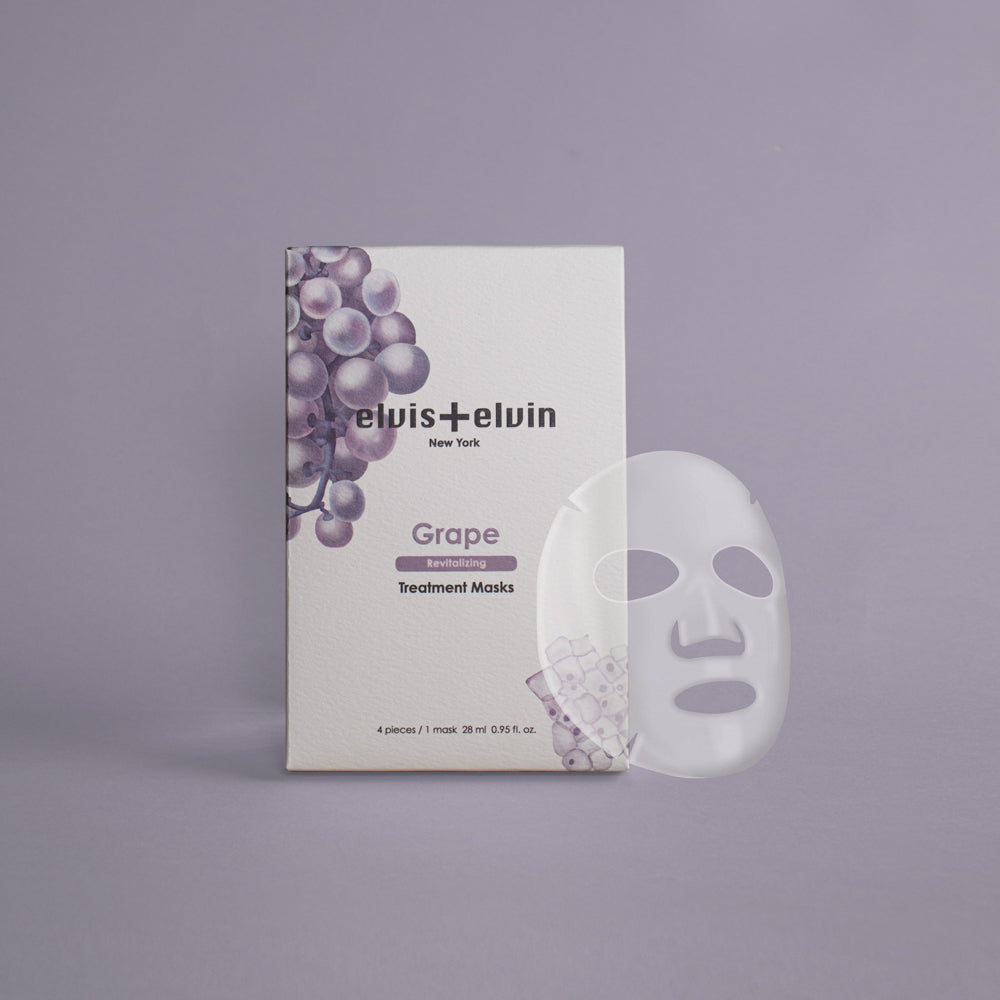 Grape Revitalizing Treatment Mask 4 x 28ml by elvis+elvin