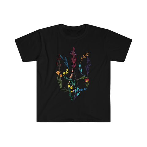 Floral Tryzub Softstyle T-Shirt