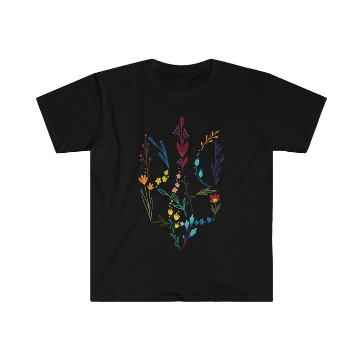 Floral Tryzub Softstyle T-Shirt