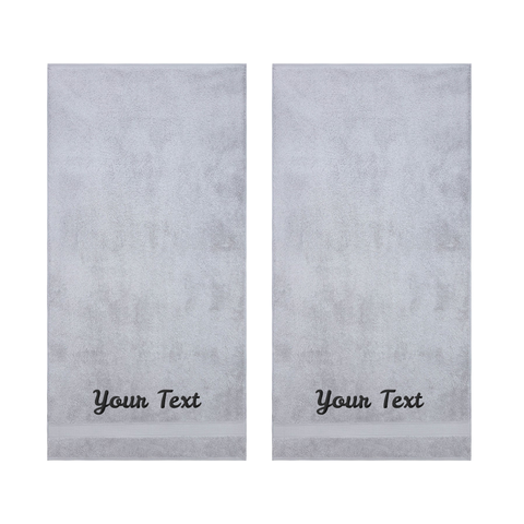 Personalized Towels, Hotel & Spa Quality, Super Soft, Highly Absorbent, 100% Turkish Genuine Cotton Monogrammed Towel by La'Hammam