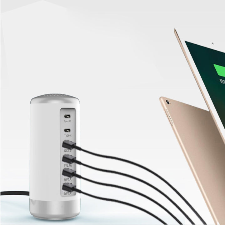 Tower USB With 6 High Speed Charging Ports by VistaShops