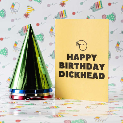 Happy Birthday Dickhead - Hilarious Never-Ending Birthday Card for Him by DickAtYourDoor