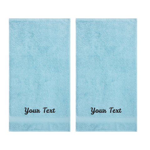 Personalized Towels, Hotel & Spa Quality, Super Soft, Highly Absorbent, 100% Turkish Genuine Cotton Monogrammed Towel by La'Hammam