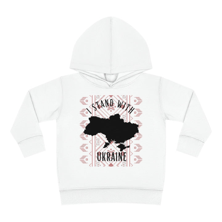 'I STAND WITH UKRAINE' WITH VISHIVANKA Toddler Pullover Fleece Hoodie