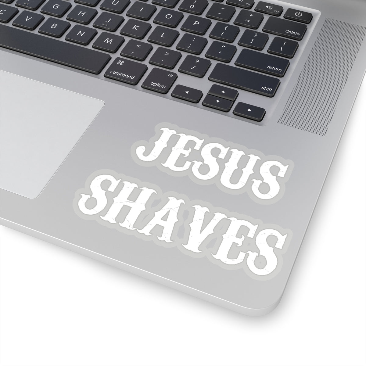 Jesus Shaves Transparent Sticker