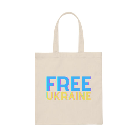 'Free Ukraine' Canvas Tote Bag