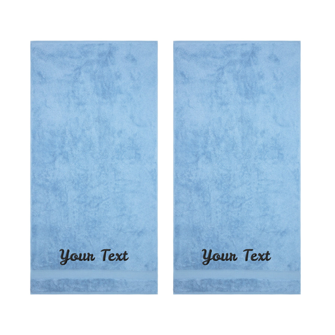 Personalized Towels, Hotel & Spa Quality, Super Soft, Highly Absorbent, 100% Turkish Genuine Cotton Monogrammed Towel by La'Hammam