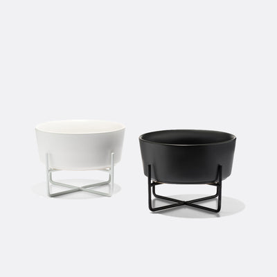 Simple Solid Bowl + Dog Bowl Stand by Waggo