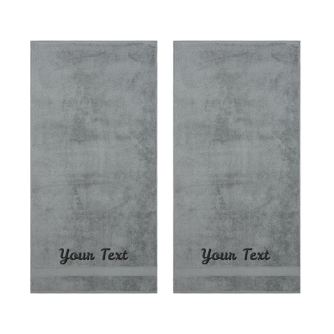 Personalized Towels, Hotel & Spa Quality, Super Soft, Highly Absorbent, 100% Turkish Genuine Cotton Monogrammed Towel by La'Hammam