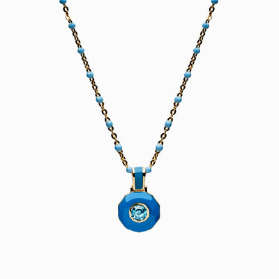 Blue Aura Necklace by Awe Inspired
