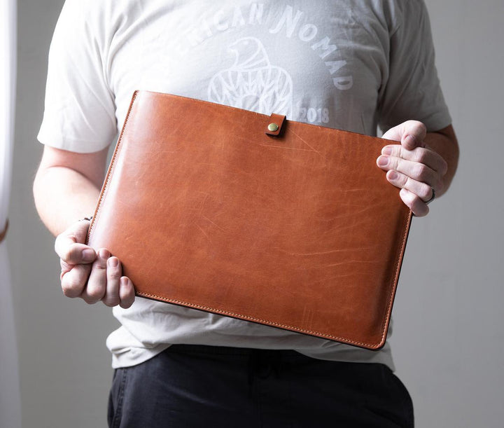 Leather Laptop Sleeve by Lifetime Leather Co