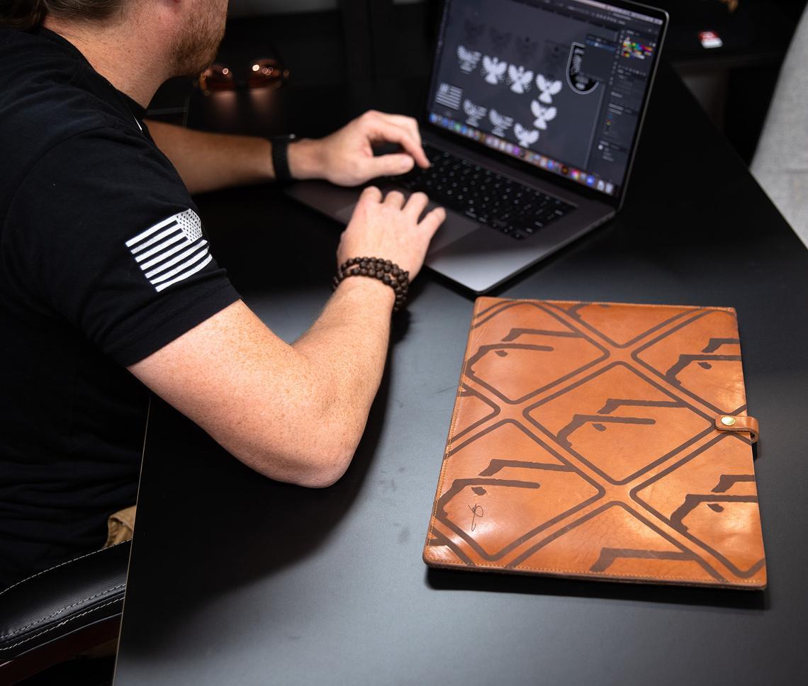 Leather Laptop Sleeve by Lifetime Leather Co