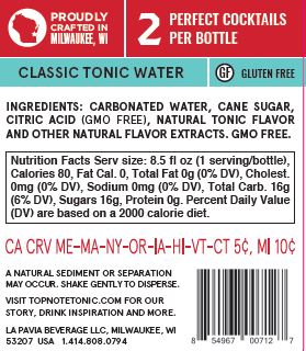 92 Points - Classic Tonic Water by Top Note Tonic Store