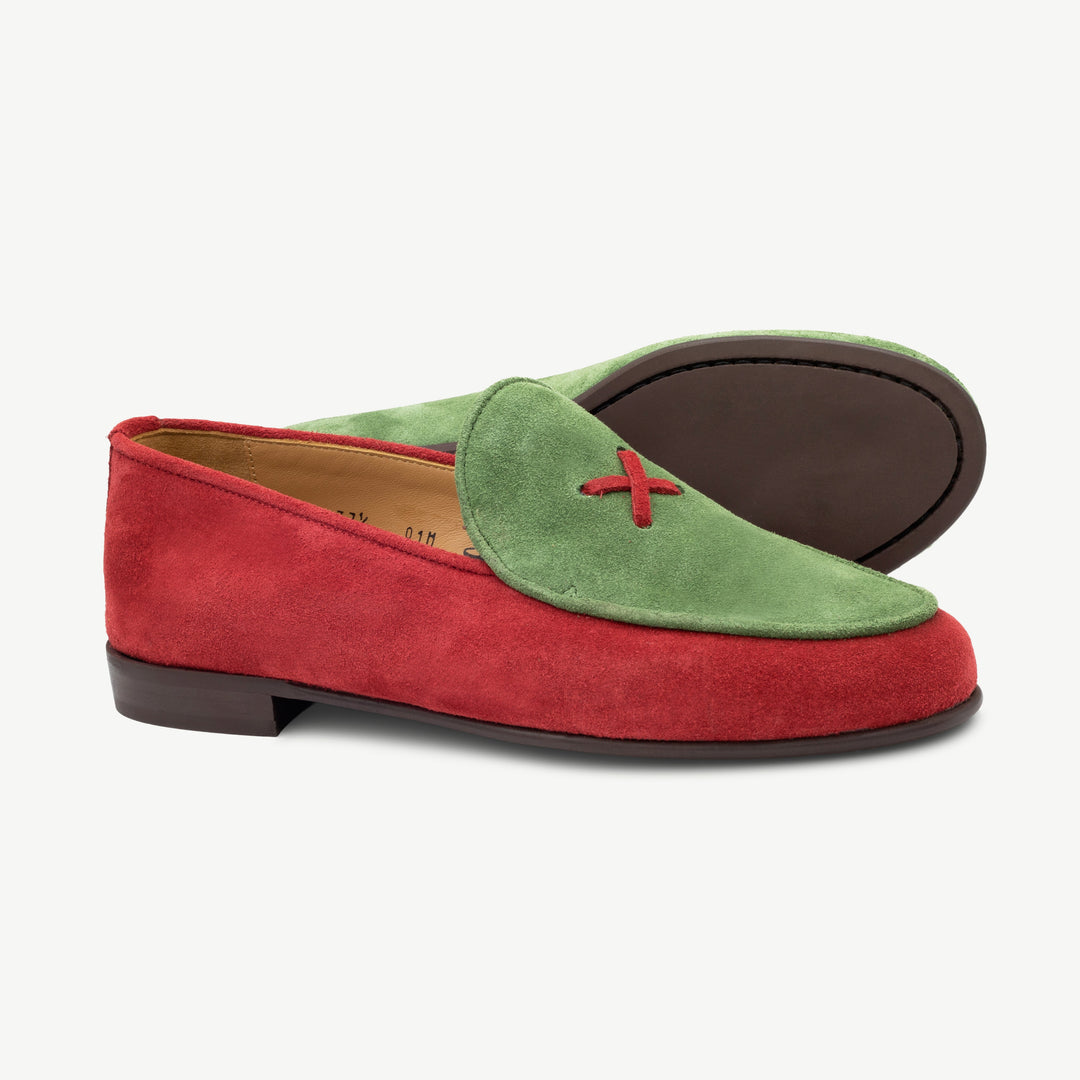 Men's Holiday Color Block Milano Loafer by Del Toro Shoes