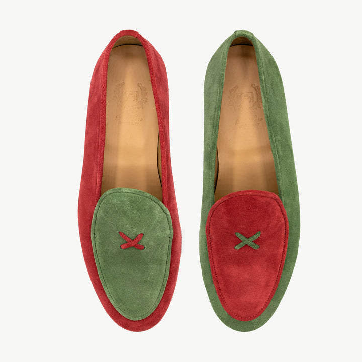 Men's Holiday Color Block Milano Loafer by Del Toro Shoes