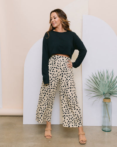High Waisted Cropped Pant | Spots Dots by Bohemian Mama