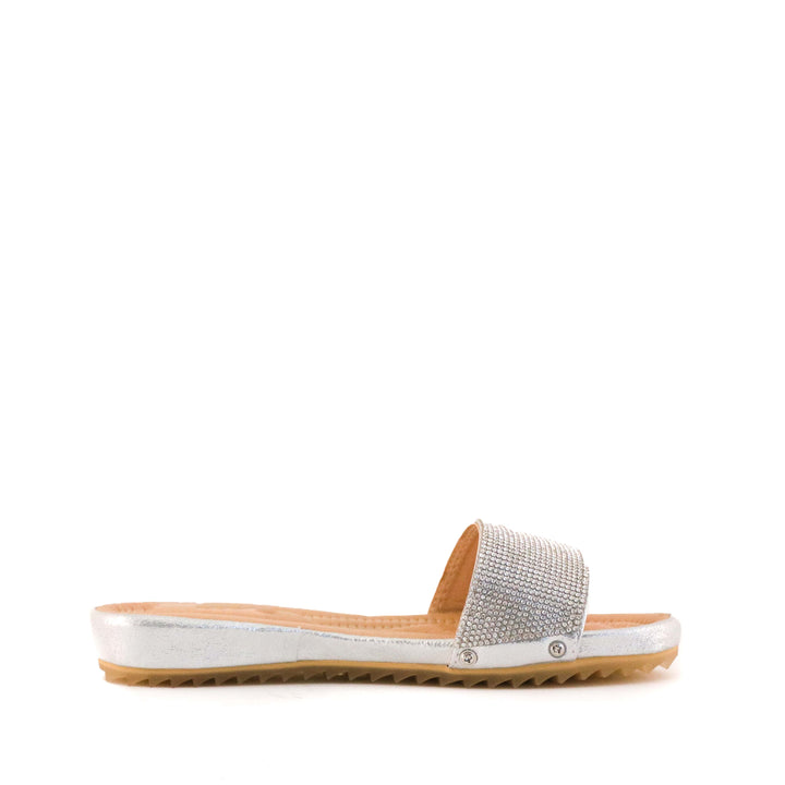 Women's Cyprus Crystal Slide Sandal by Nest Shoes